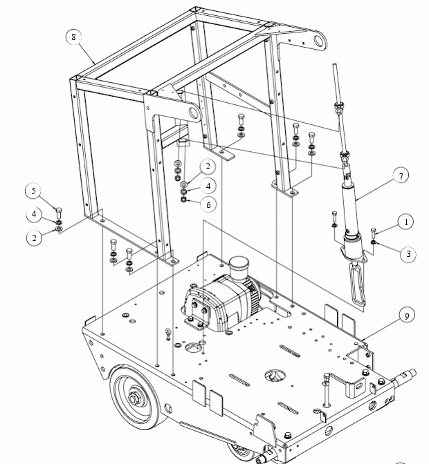 Page H Diagram and Parts List for MK-4024KB  MK Diamond Concrete Saw